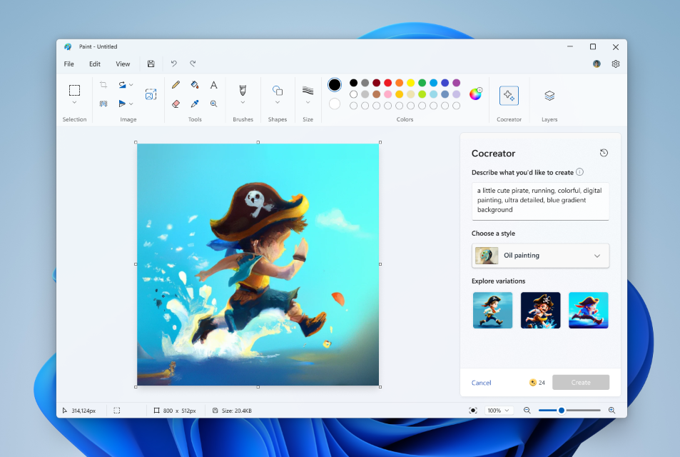 You Can Create Your Own AI Art in Microsoft Paint